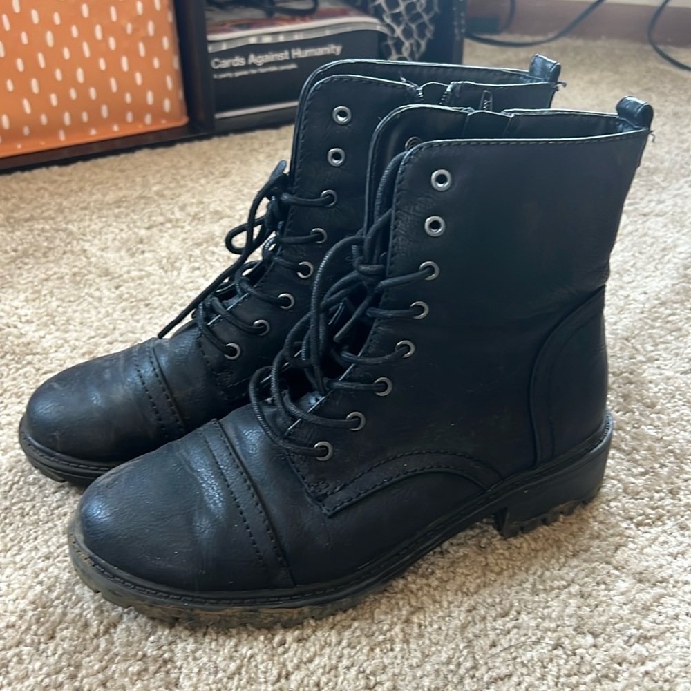 black boots